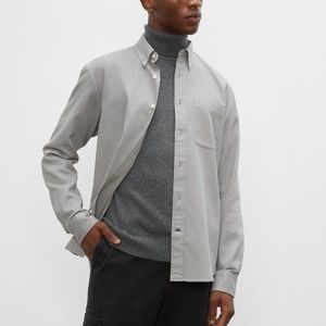 Standard Fit Waffle Knit Shirt - New With Tags - NEVER WORN - Tan